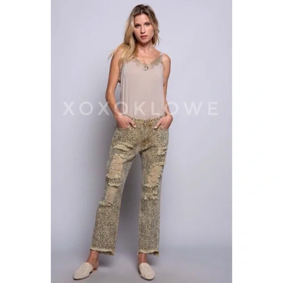 POL Mocha Lace Trim Cami Top Sleeveless Relaxed Fit - Picture 10 of 10